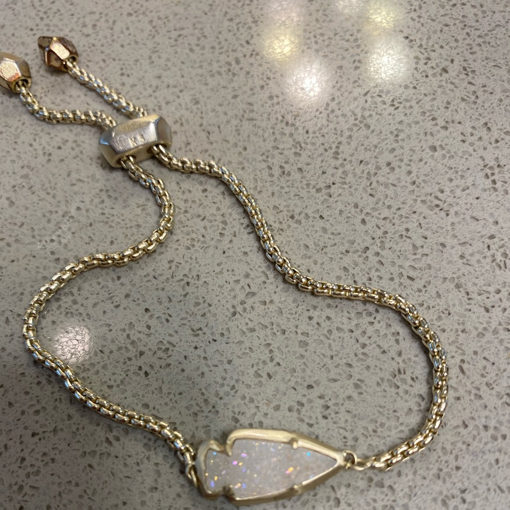 Kendra Scott White Druzy Bracelet